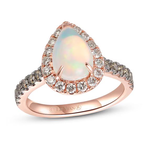 Le Vian Opal Ring 3/4 ct tw Diamonds 14K Strawberry Gold | Kay Jewelers