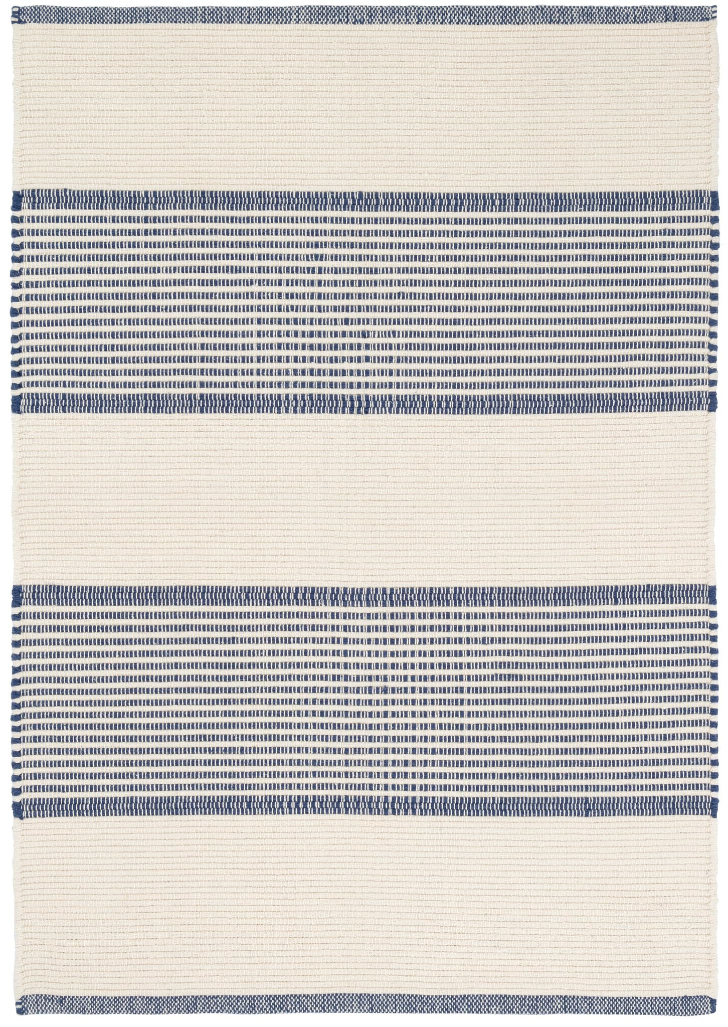 Dash & Albert La Mirada Navy Handwoven Cotton Rug, 8.5 X 11.5 Feet, Blue Stripe Pattern | Amazon (US)