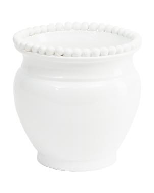 Handmade Dot Edge Ceramic Planter | TJ Maxx