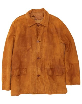 VINTAGE Mens Suede Jacket IT 54 2XL Brown Leather CY03  | eBay | eBay UK