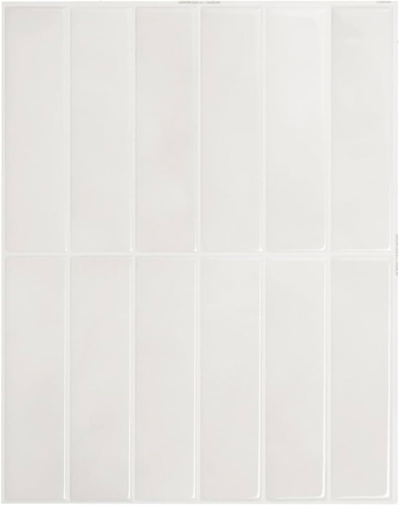 SMART TILES Peel and Stick Wall Tiles - 5 Sheets of 11.43" x 9" Adhesive Backsplash Tiles for Kit... | Amazon (US)