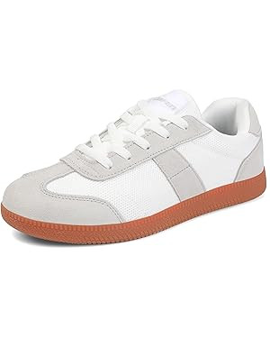 UBFEN Womens Fashion Sneakers Classic Retro Trainers Skate Shoes Casual Comfort Walking Footwear | Amazon (US)