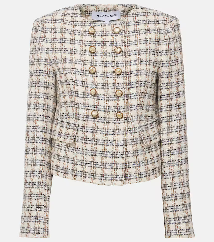 Veronica Beard Bentley checked tweed jacket | Mytheresa (US/CA)