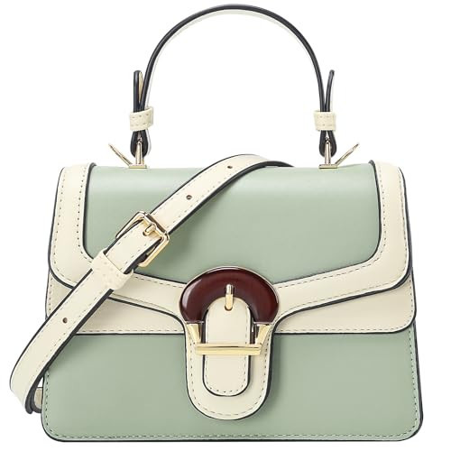 DIUY Crossbody Bags for Women Small Cross Body Purse Shoulder Bag Top Handle Handbags Leather Satchel Bags for Women,Green1 | Amazon (US)
