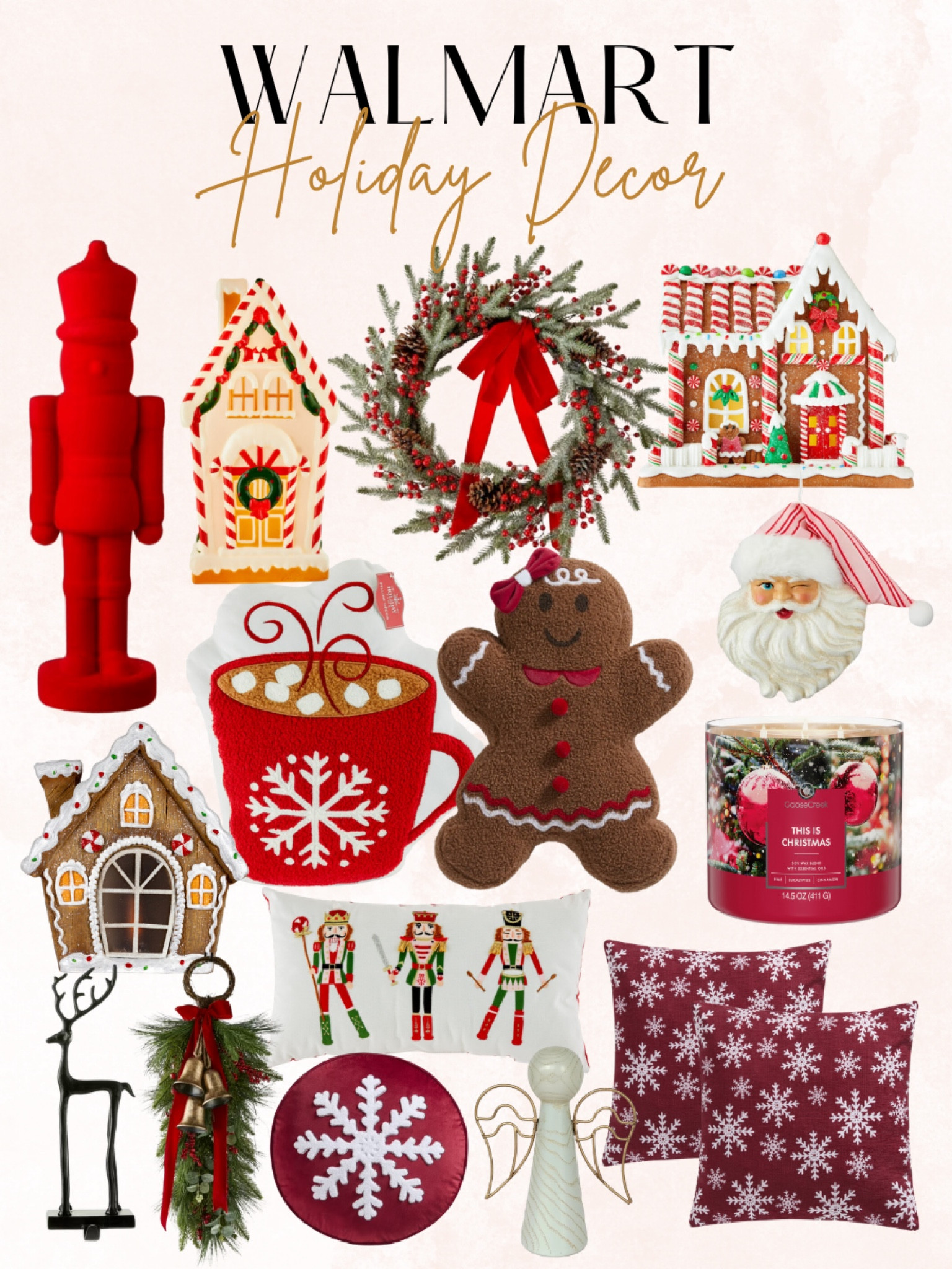 Walmart Holiday Decor🎄
So many cute finds for this Christmas season to decorate or give as gifts and everything is so affordable!


Walmart home finds, Christmas decor, Christmas pillows, holiday decor, Walmart finds, nutcracker, gingerbread house, Christmas wreath, Christmas village

#LTKSeasonal #LTKHome #LTKHoliday