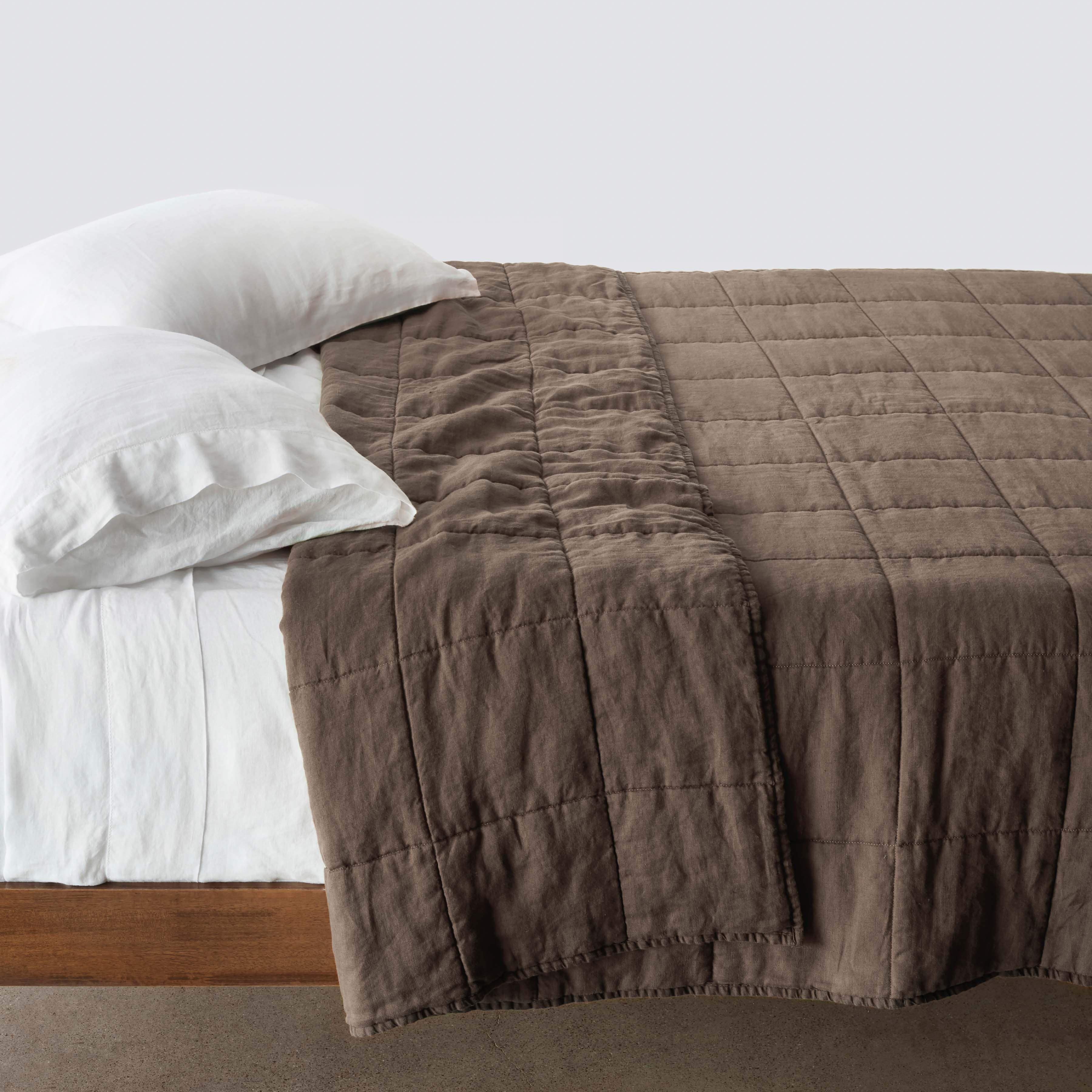 Stonewashed Linen Quilt | The Citizenry