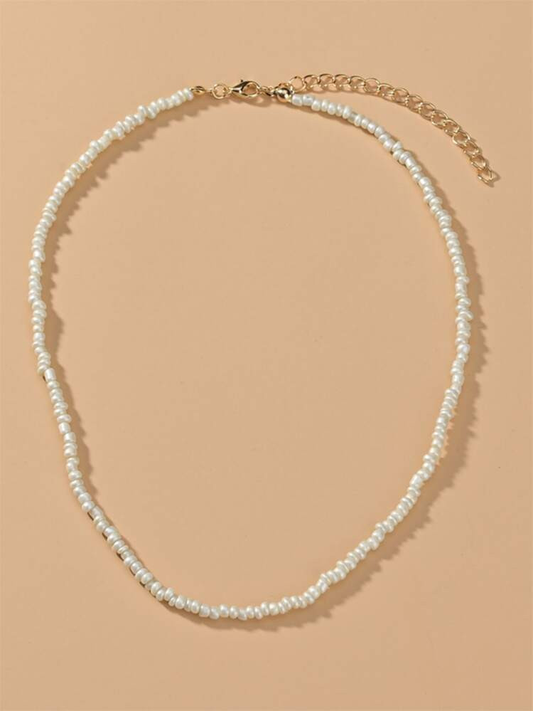 Minimalist Beaded Necklace | SHEIN