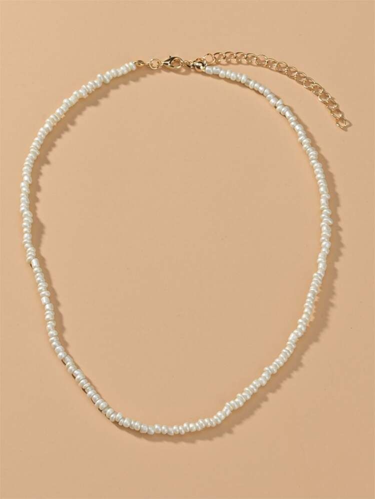 Minimalist Beaded Necklace | SHEIN