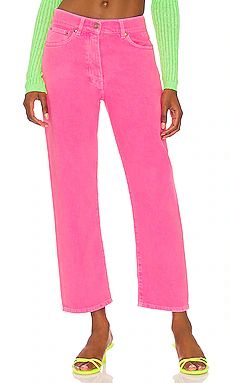 MSGM Straight Crop in Fuschia from Revolve.com | Revolve Clothing (Global)