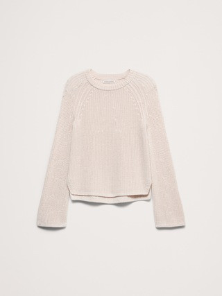 Cotton Flare-Sleeve Sweater | Banana Republic (US)