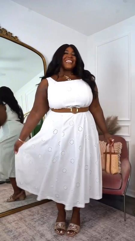 You can’t go wrong with an all white dress for spring and summer. The darling eyelet details are so sweet. Wearing and XXL. All accessories including belt are from Target! I’ve linked it all below. 

Vacation Outfit Inspo, Plus Size Spring Dress, Plus Size White Dresses, Graduation Dresss

#LTKsalealert #LTKfindsunder50 #LTKplussize