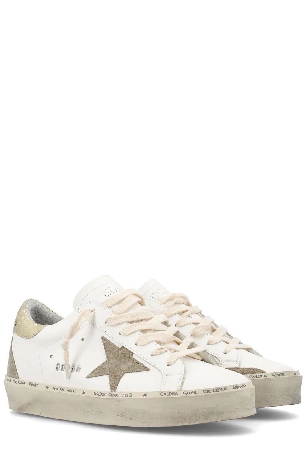 Golden Goose Deluxe Brand Hi Star Lace-Up Sneakers | Cettire Global