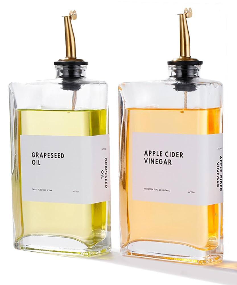 Olive Oil Dispenser for Kitchen, Cooking Oil Dispenser, Oil and Vinegar Dispenser Set, Olive Oil ... | Amazon (US)