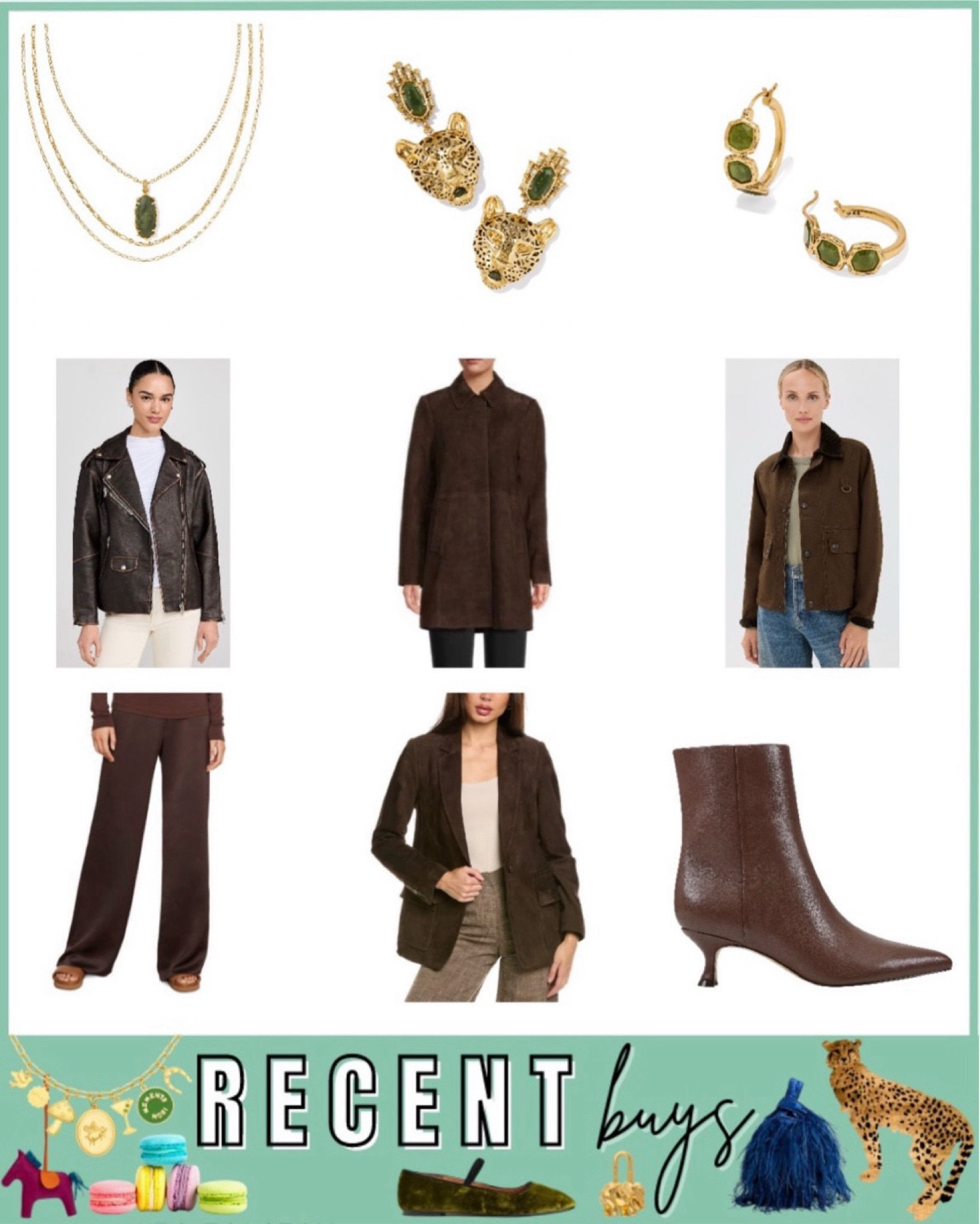 Recent buys - Kendra Scott jewelry for fall, blanknyc oversized chocolate dark brown leather jacket coat, Ralph Lauren barn coat, suede coat, suede blazer jacket, chocolate brown silk satin pants, Marc fisher boots



#LTKGiftGuide #LTKHoliday #LTKSeasonal