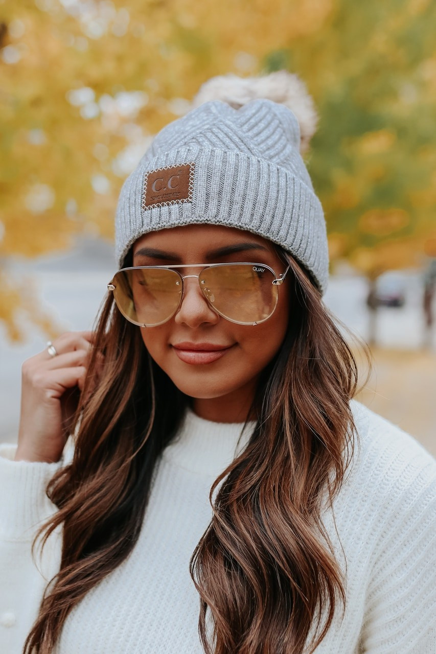 Aspen Textured Pom Beanie | Magnolia Boutique