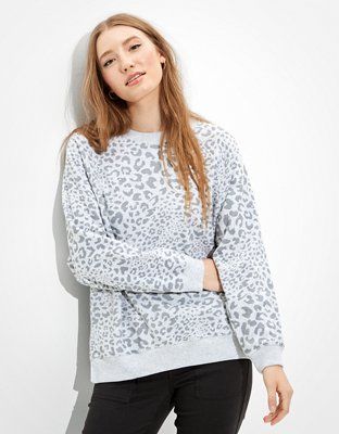 AE Forever Oversized Crew Neck Sweatshirt | American Eagle Outfitters (US & CA)