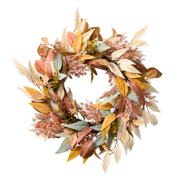 Better Homes & Gardens Willow Eucalyptus Wreath for Indoor and Outdoor Decoration | Walmart (US)