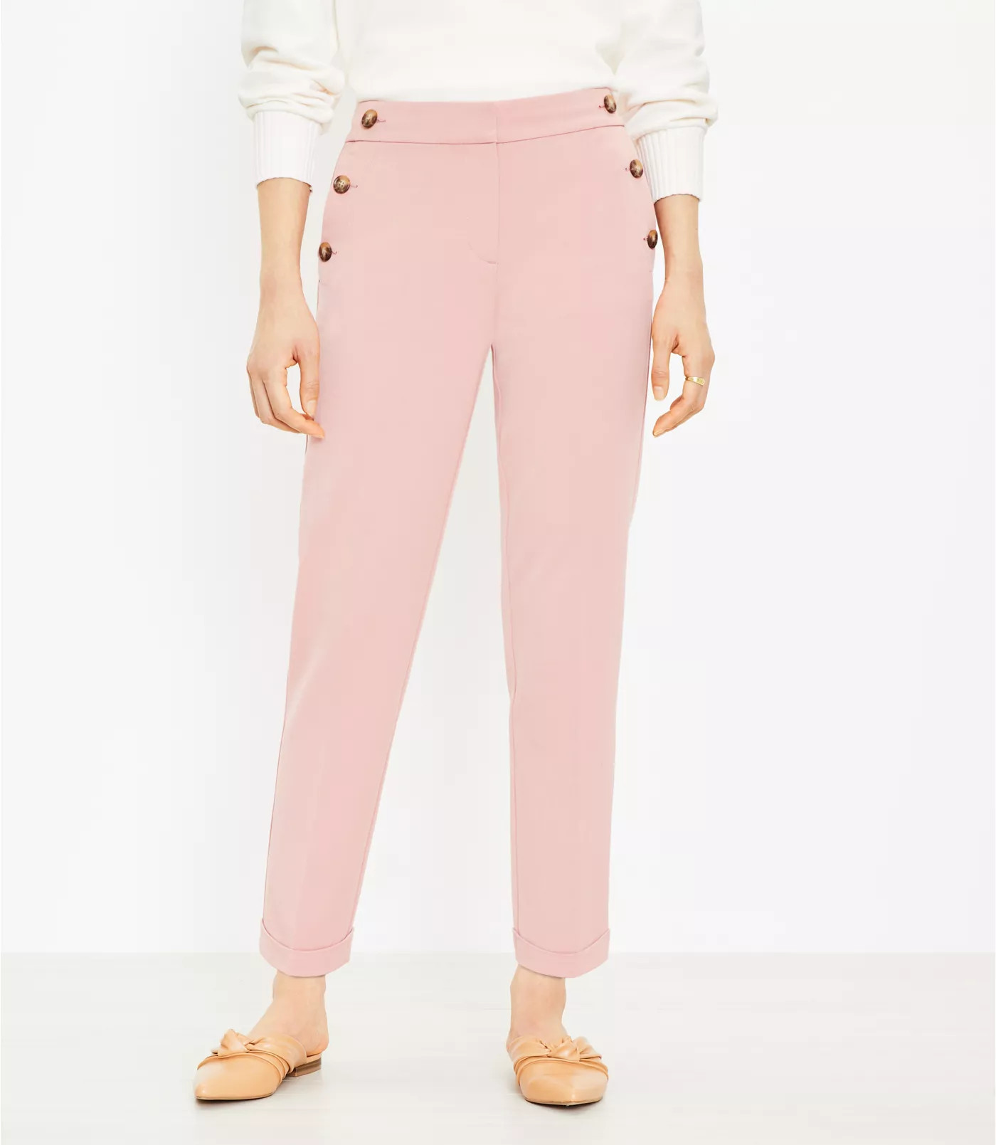 Curvy Slim Sailor Pants | LOFT