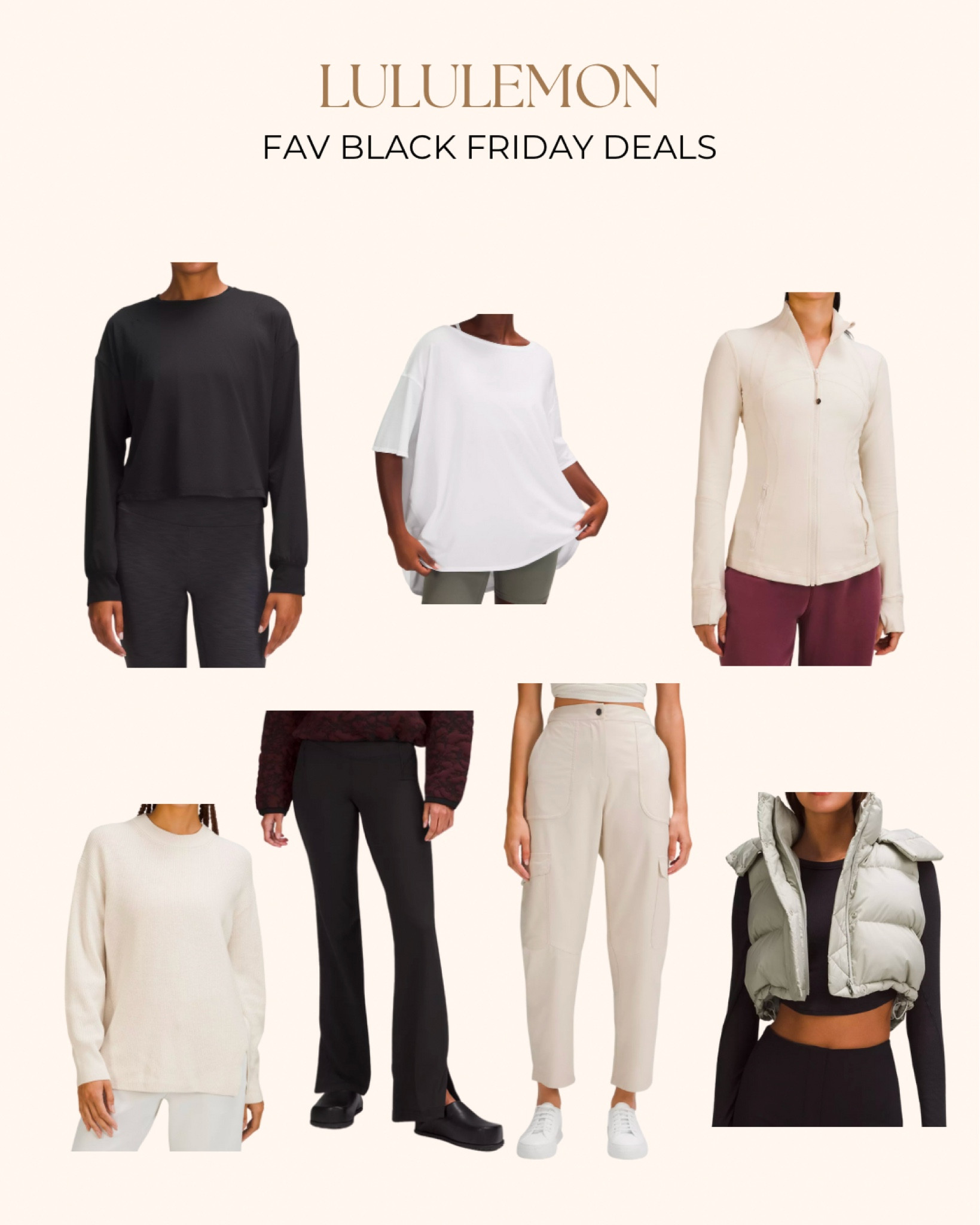 Lululemon Black Friday deals! So many good neutral pieces✨ 

#LTKCyberWeek #LTKGiftGuide #LTKsalealert