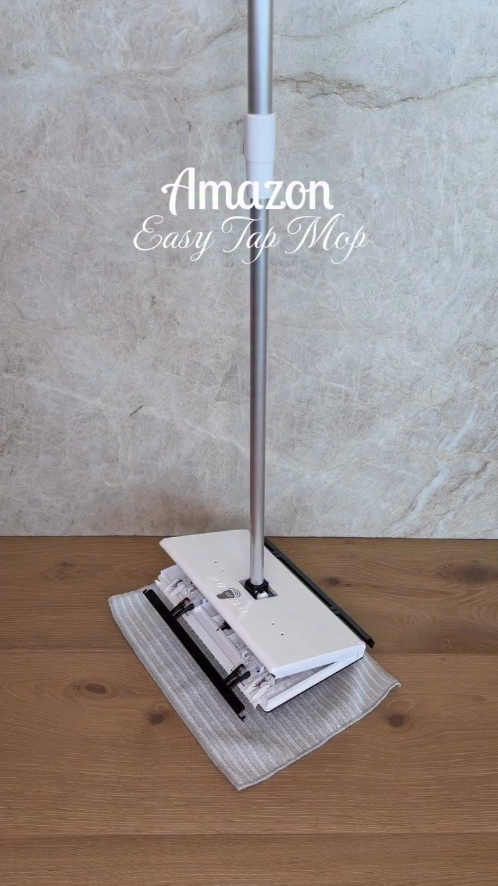Hands free tap and lock mop allowing you to attach and release wipes without bending, kneeling or touching 🙌🤍
#amazonhome #cleaningmadeeasy #mop #cleaningmusthave #cleanhome 

 #LTKselfcare #LTKvlog #LTKU