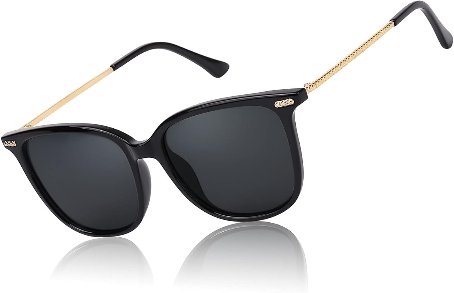 LVIOE Square Polarized Sunglasses for Women, Vintage Fashion Sun Glasses with UV Protection Mirro... | Amazon (US)