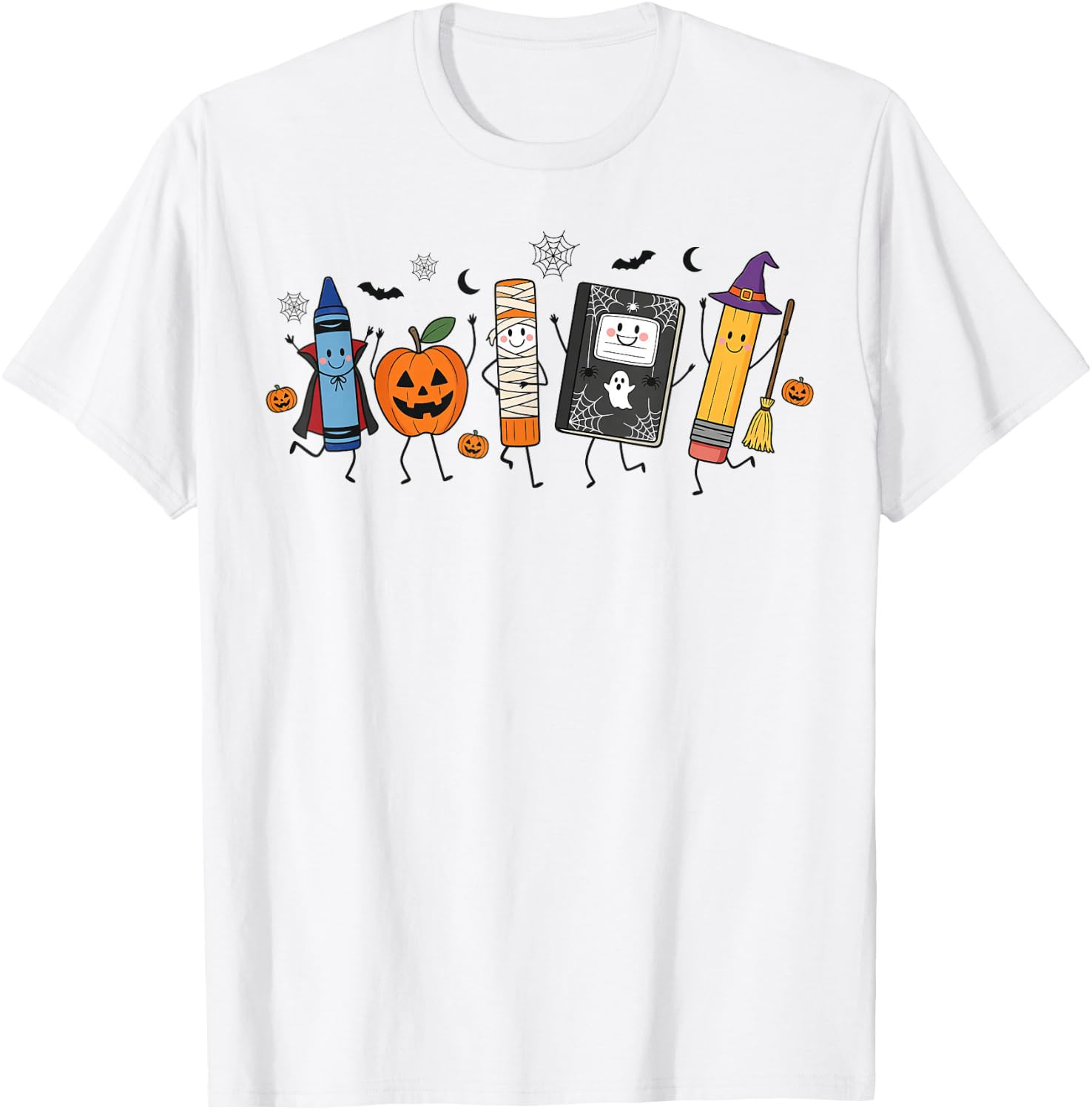 Back to School Halloween Teacher Spooky School Supplies T-Shirt | Amazon (US)