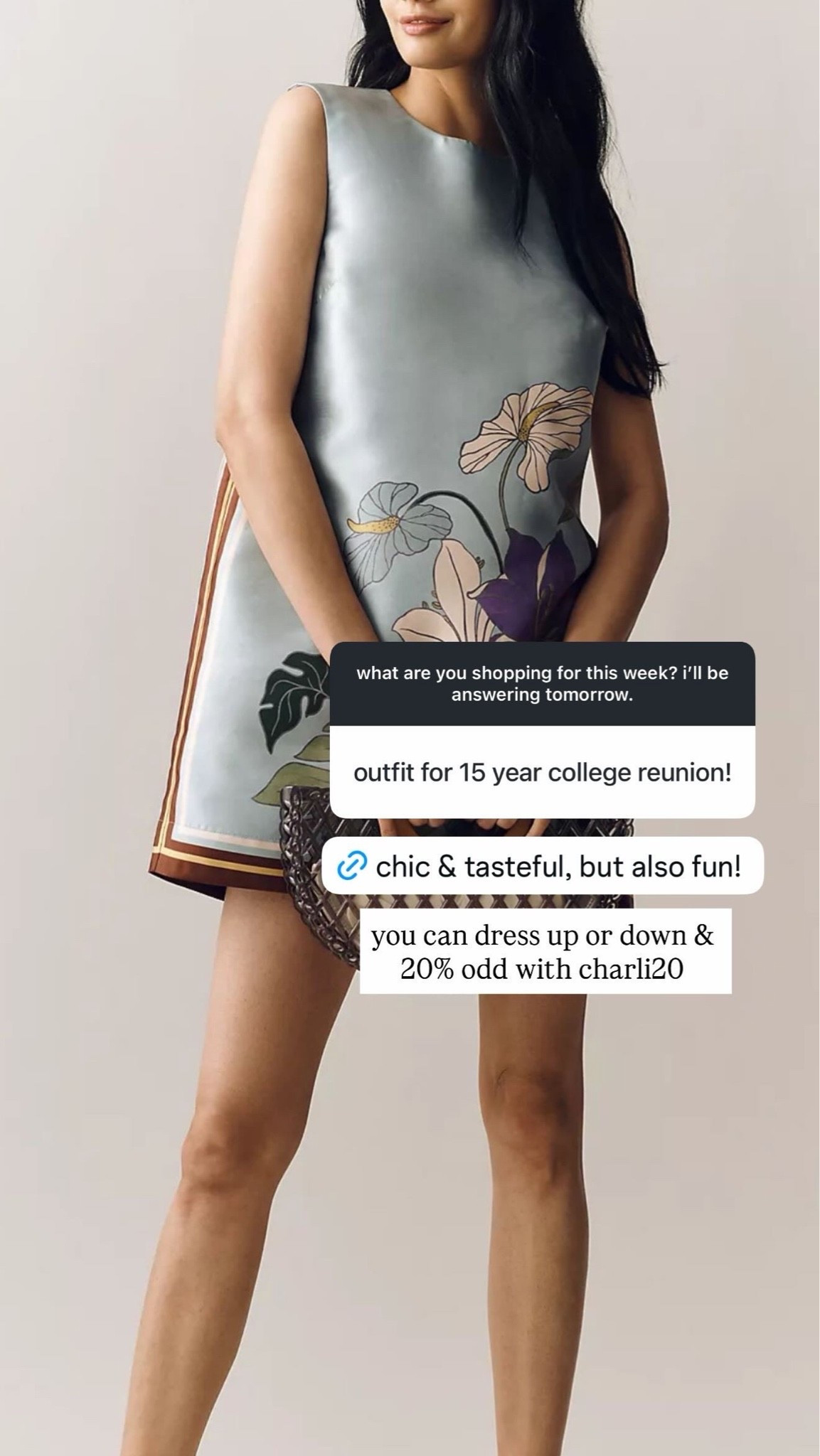 a chic, tasteful mini that’s still fun, perfect for work events, cocktail hour, and reunions! pair with a strappy sandal and a fun wrap on chilly evenings. use code charli20 to save through 5/10 🤍

#LTKSeasonal