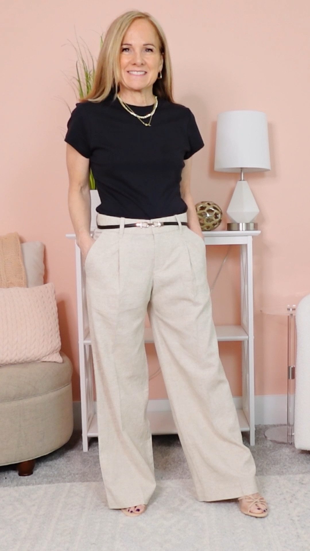 Linen Blend Trousers = LESS wrinkles!  Love these and they come in petite sizes!  Also available in a low rise and high rise option 

#LTKOver40 #LTKStyleTip #LTKPetite