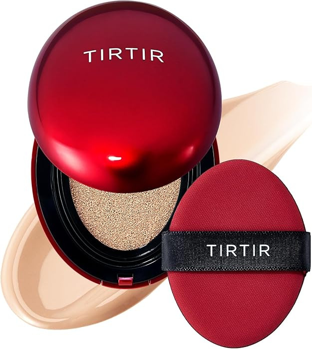 TIRTIR Mask Fit Red Cushion - Base de maquillaje en coj\u00edn, mini, cobertura total, ligera, se... | Amazon (US)