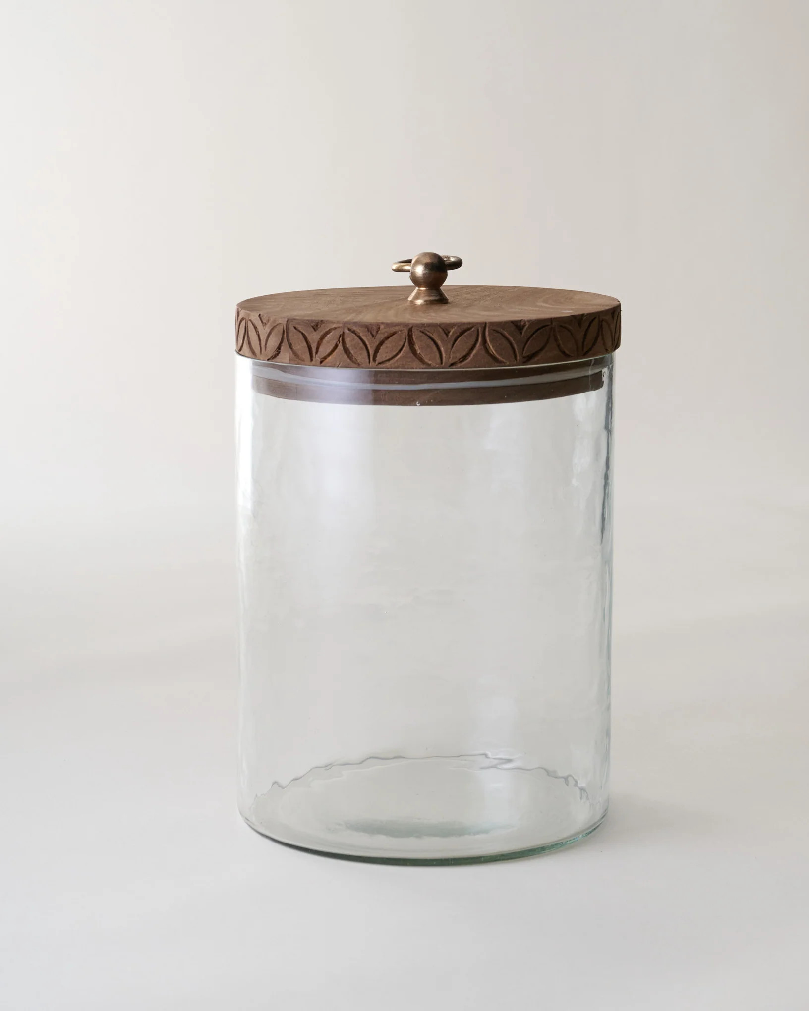 Beckett Carved Wood Canister | Magnolia