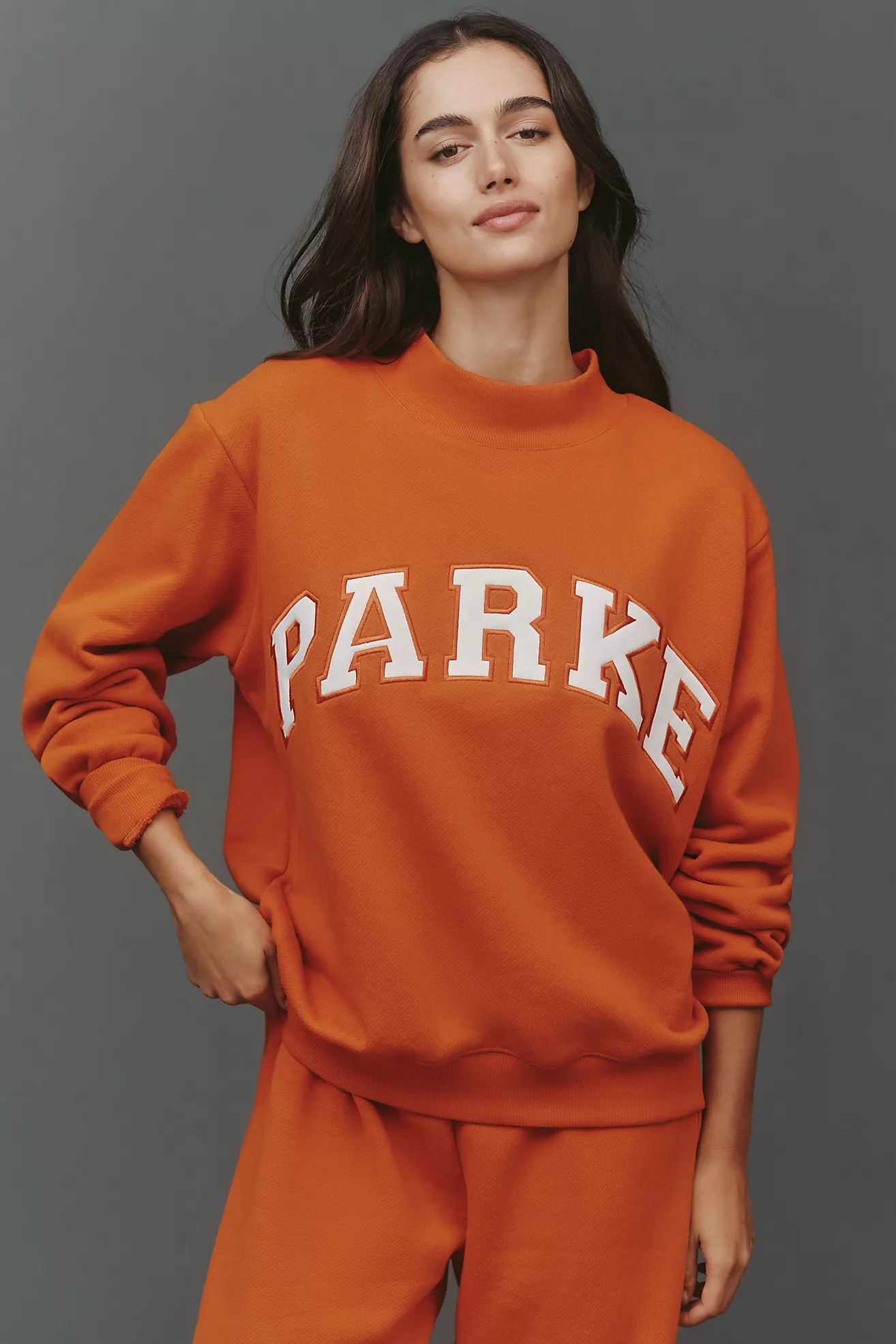 PARKE Varsity Mock-Neck Sweatshirt | Anthropologie (US)