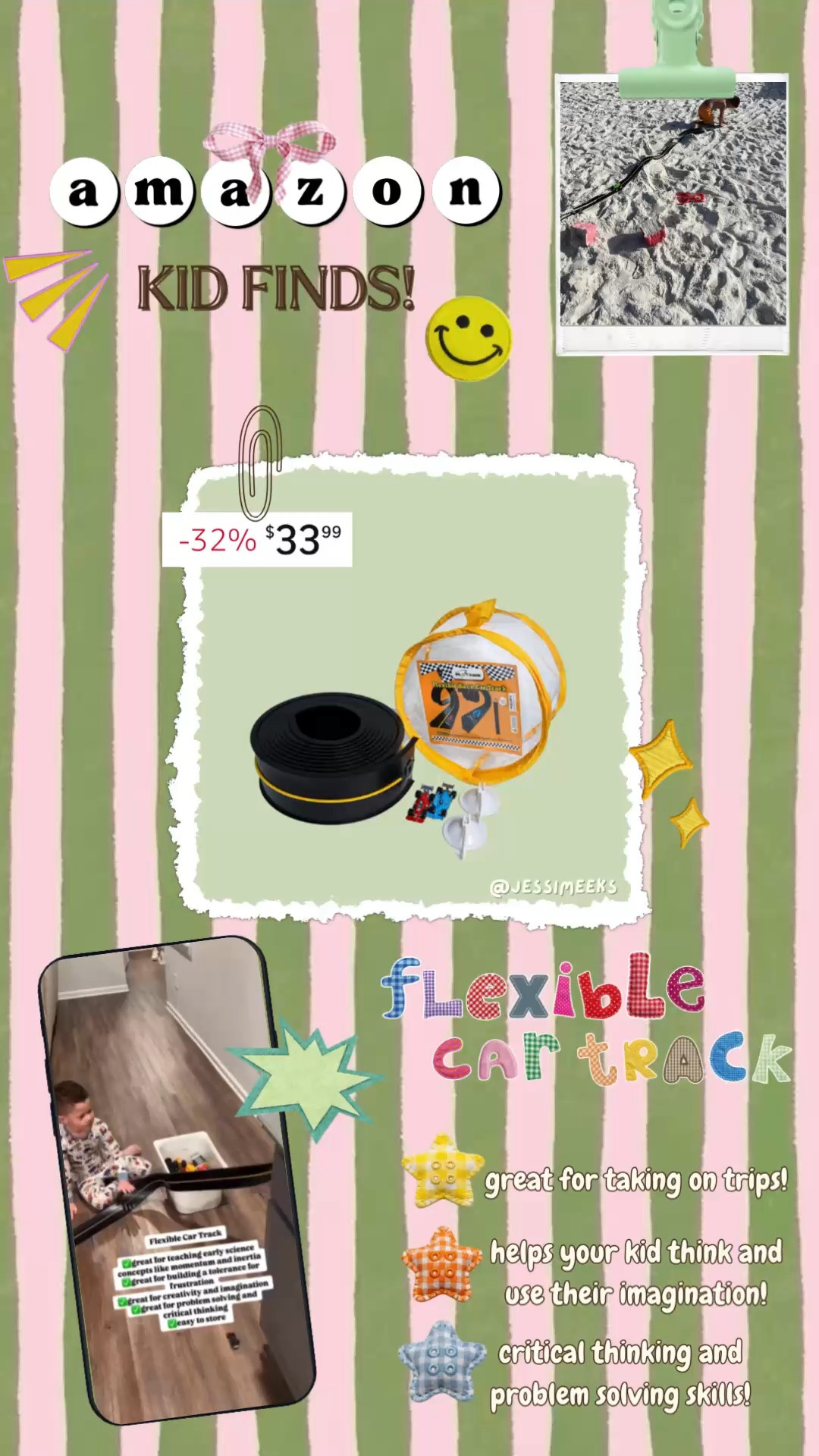 one of our best toy purchases yet! we found this flexible car track from Amazon and the kids absolutely love it! they get to take it with them when we travel too 🏎️✨

#LTKSaleAlert #LTKTravel #LTKKids