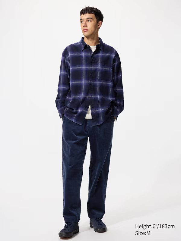 Corduroy Easy Ankle Trousers | UNIQLO (UK)
