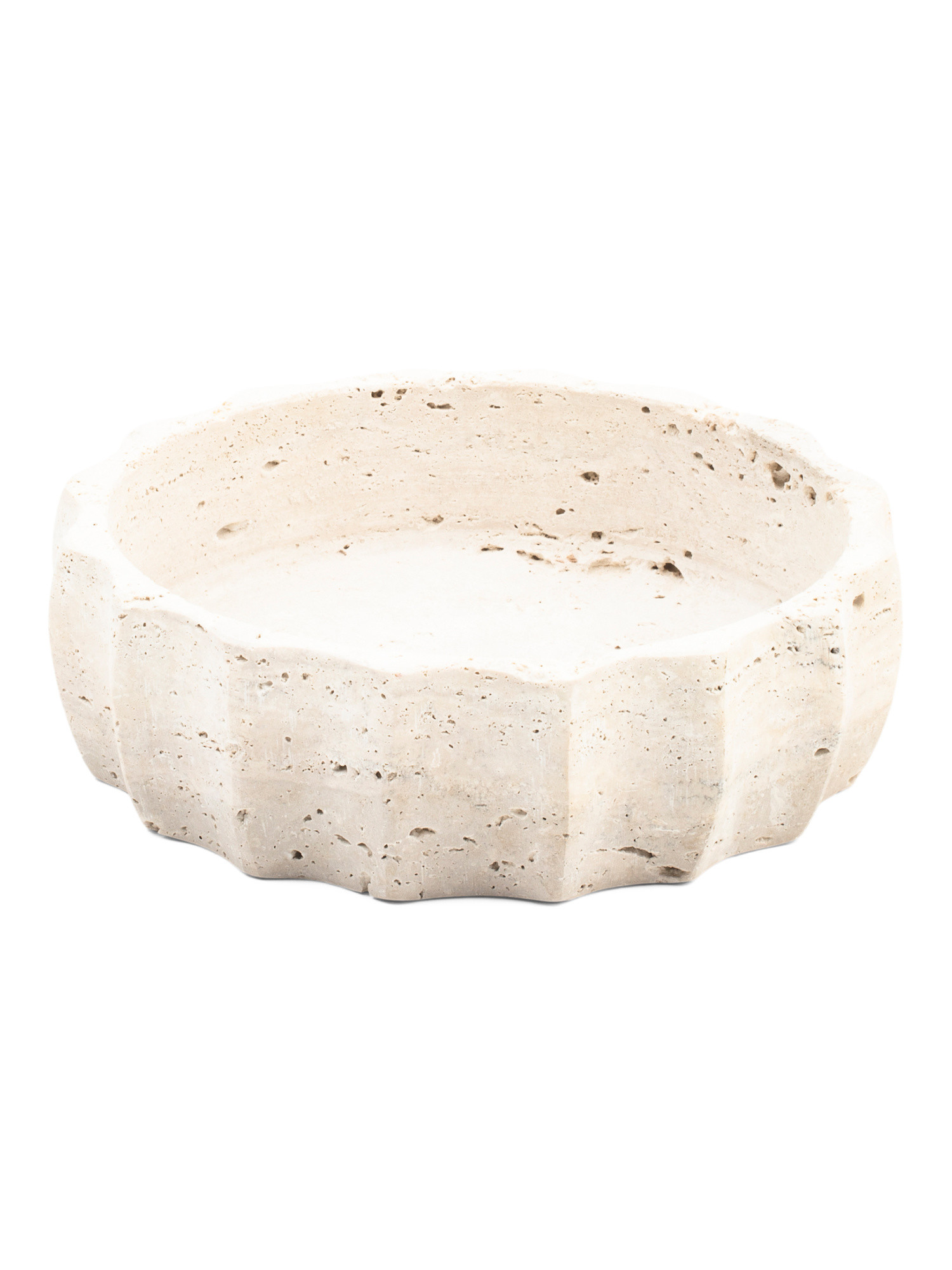 10in Travertine Stone Bowl | TJ Maxx
