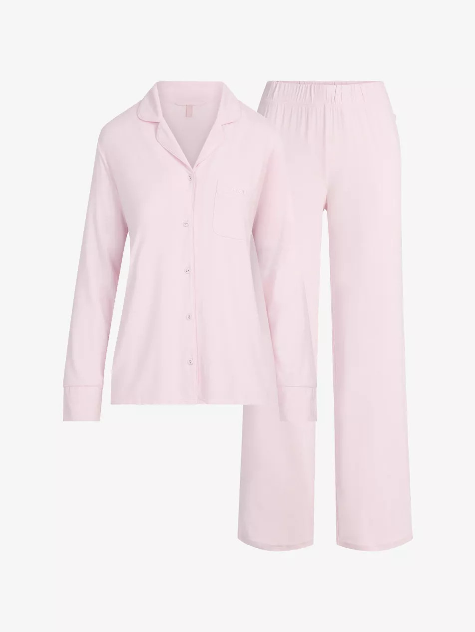 Sleep Long-Sleeve Button-Up Stretch-Modal Pyjama Set | Selfridges