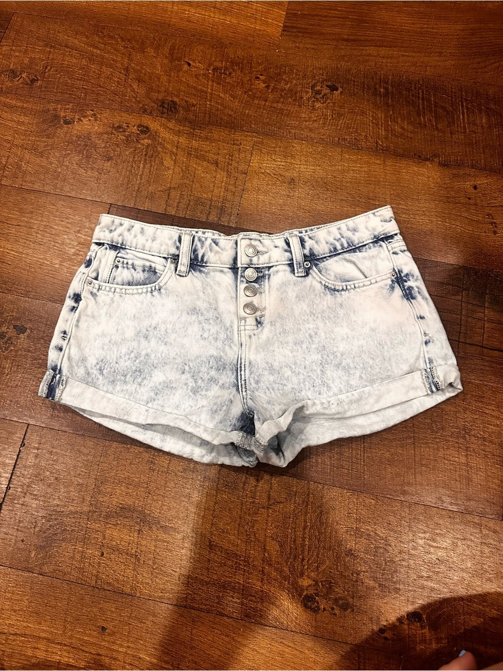 NOBO Light Blue Acid-Wash High-Rise Denim Shorts | Poshmark