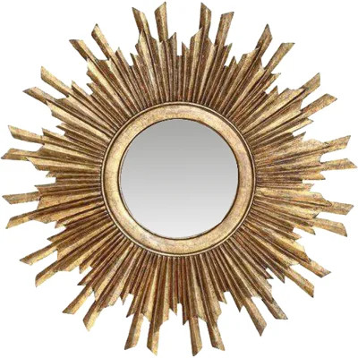 Creative Co-Op Chateau Round Sunburst Mirror | Wayfair North America