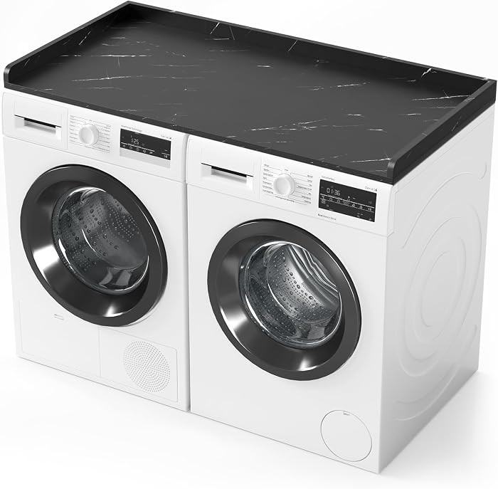 SpaceAid Washer Dryer Countertop, Laundry Wood Shelf Topper with Edge, 54" Width x 27.5" Depth Co... | Amazon (US)