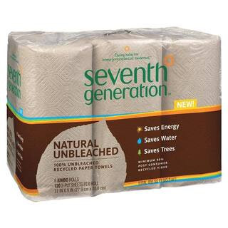 Natural Unbleached 100% Recycled 2-Ply Jumbo Roll Paper Towels (120-Sheets Per Roll, 6 Rolls Per Pack) | The Home Depot