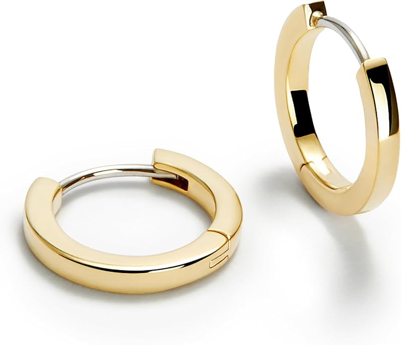 Amazon.com: Ana Luisa Huggie Hoop Earrings - Minimal Single & Stacked Double Hoop Styles for Wome... | Amazon (US)