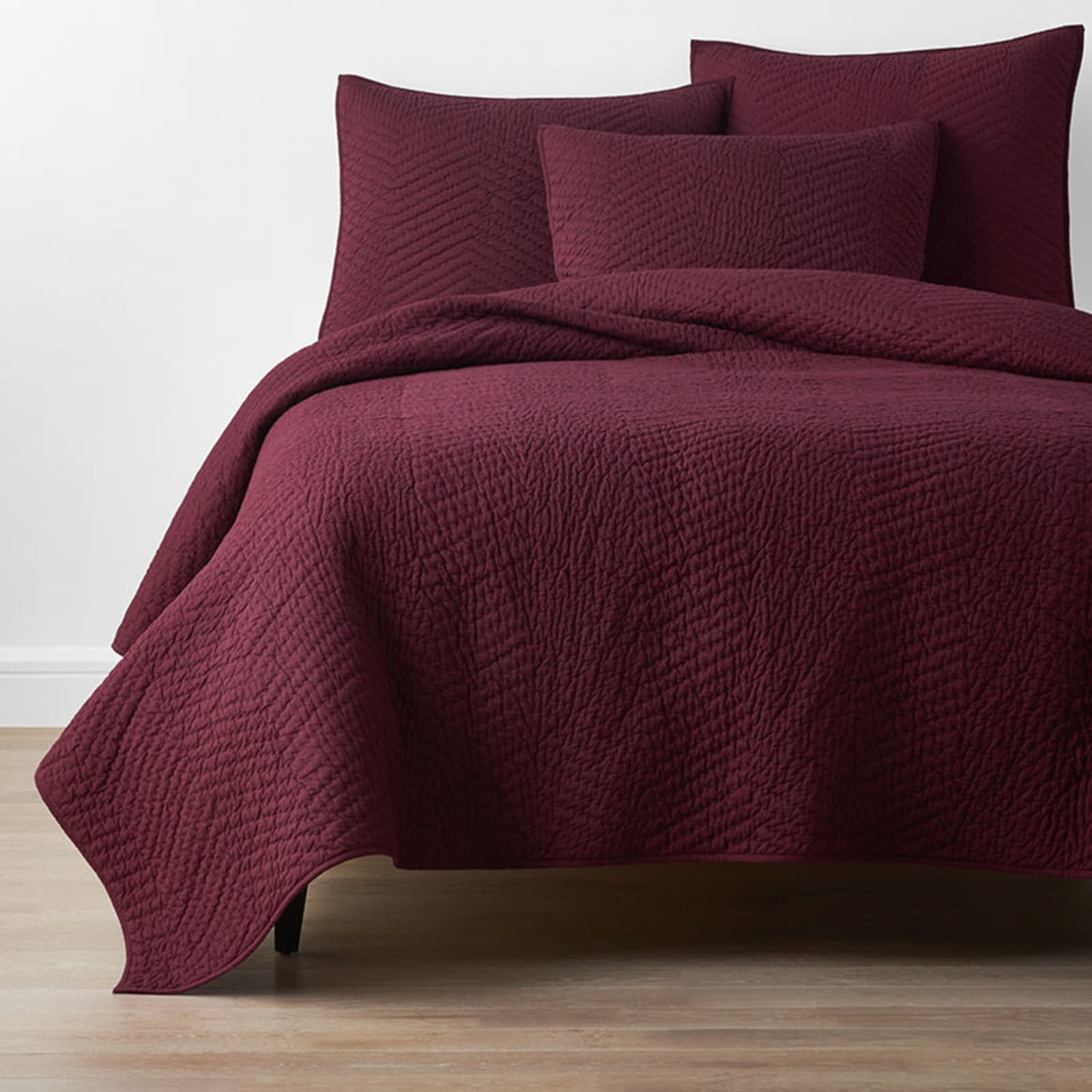 Voile Quilt - Merlot, King | The Company Store