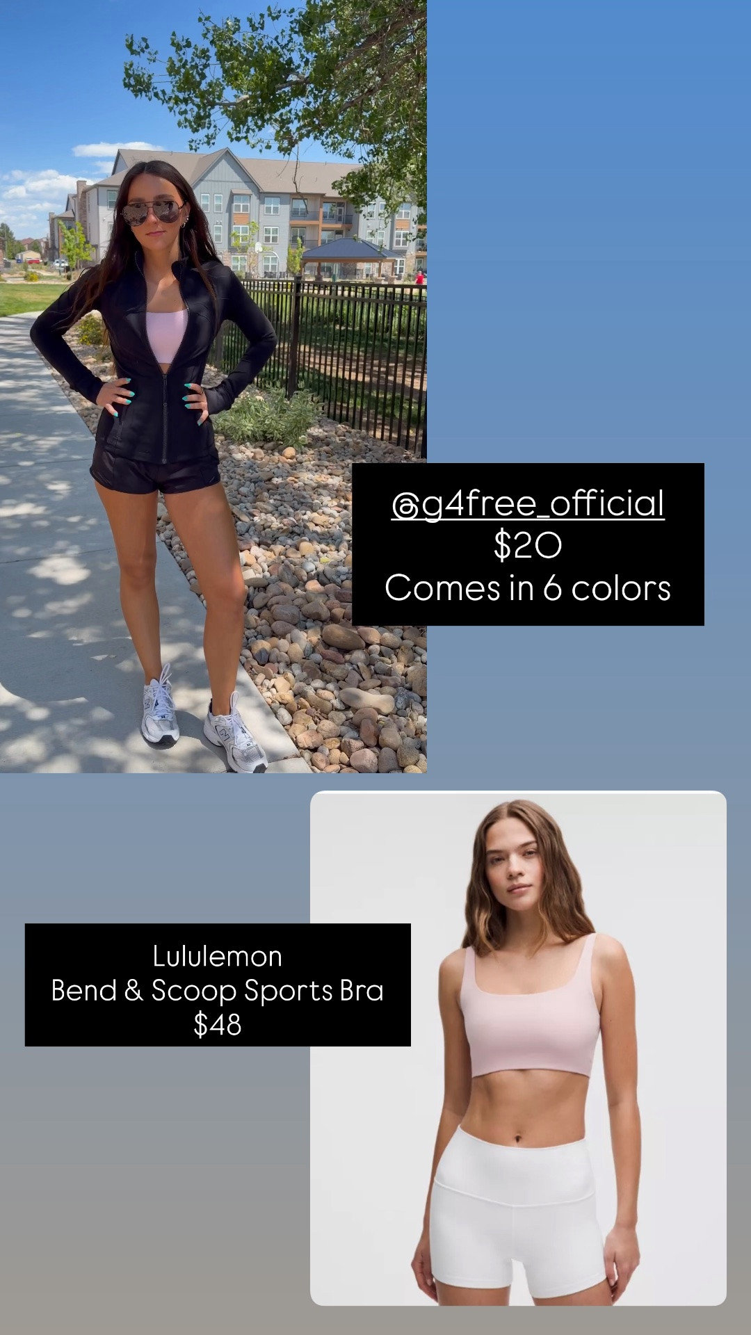 Affordable Look for Less
•
#lululemon #lululemonsportsbra #lookforless #amazonfashion #affordablefashion #activewear #fitness #sportsbra

#LTKfitnessgoals #LTKootd #LTKActive