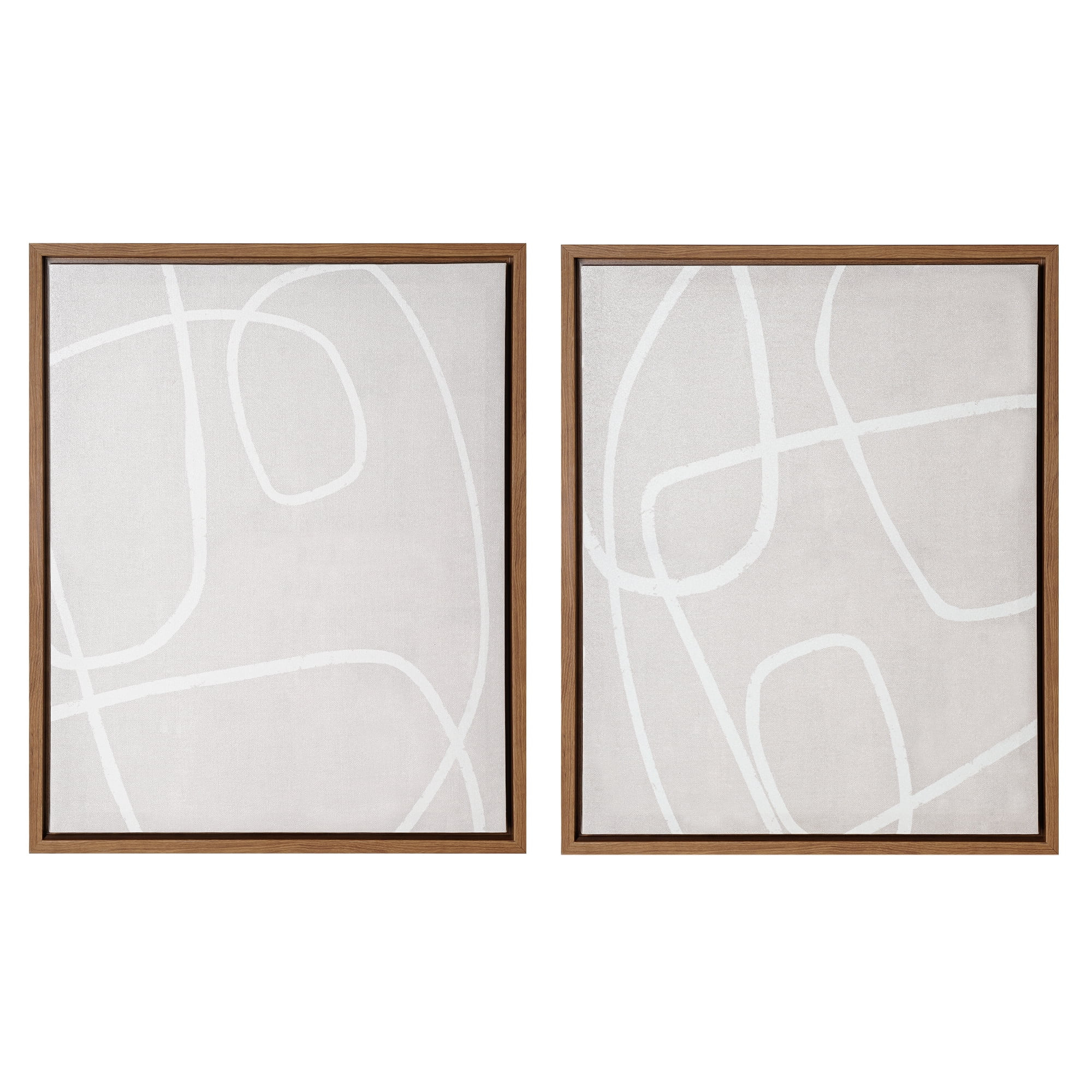 Crystal Art Gallery Minimalist Abstract Design Canvas Print Wall Art, Neutrals - Walmart.com | Walmart (US)