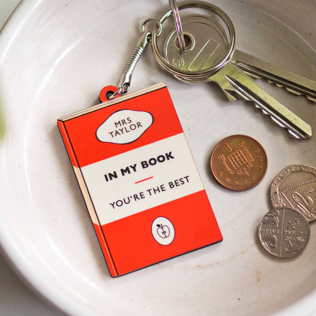 Personalised Book Keyring For Teacher | Not On The High Street