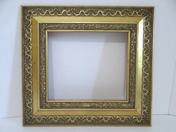 Vintage Gold Frame Hollywood Regency Gilt Gilded 12 inch Wood Frame Ornate Wood Comp Picture Art ... | Etsy (CAD)
