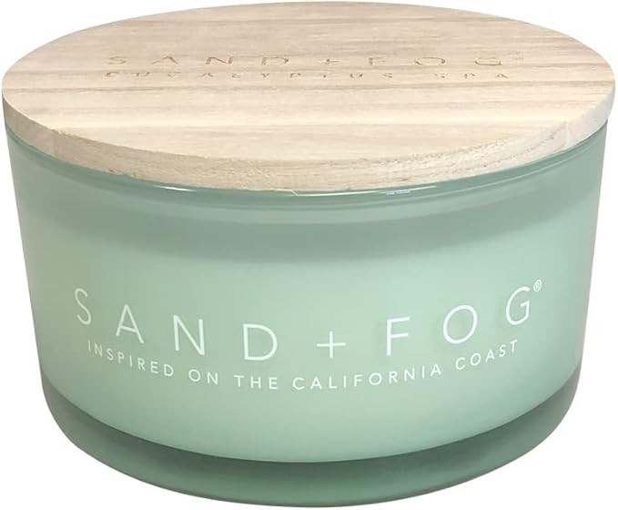 Sand + Fog Scented Candle - Eucalyptus Spa - Additional Scents and Sizes – 100% Cotton Lead-Fre... | Amazon (US)