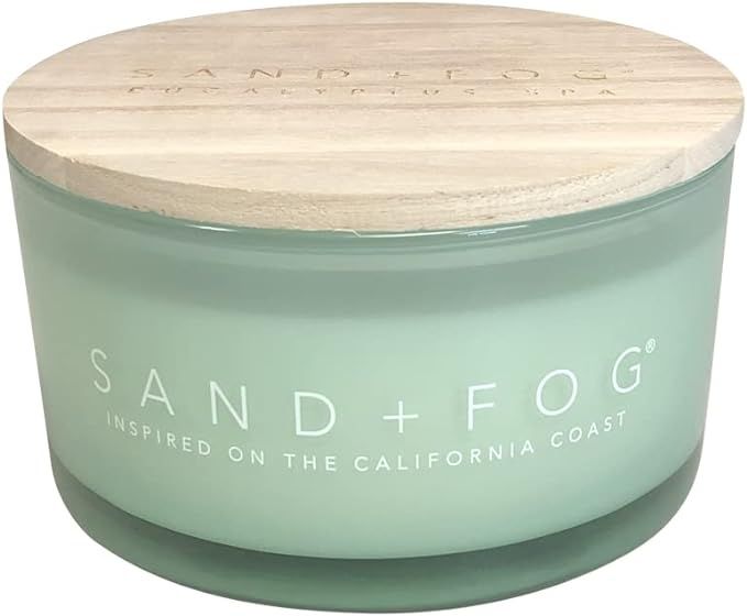 Sand + Fog Scented Candle - Eucalyptus Spa - Additional Scents and Sizes – 100% Cotton Lead-Fre... | Amazon (US)
