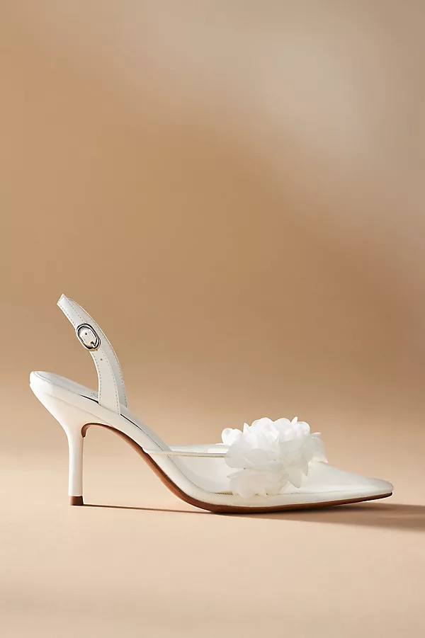 Floral Mesh Heels | Anthropologie (US)