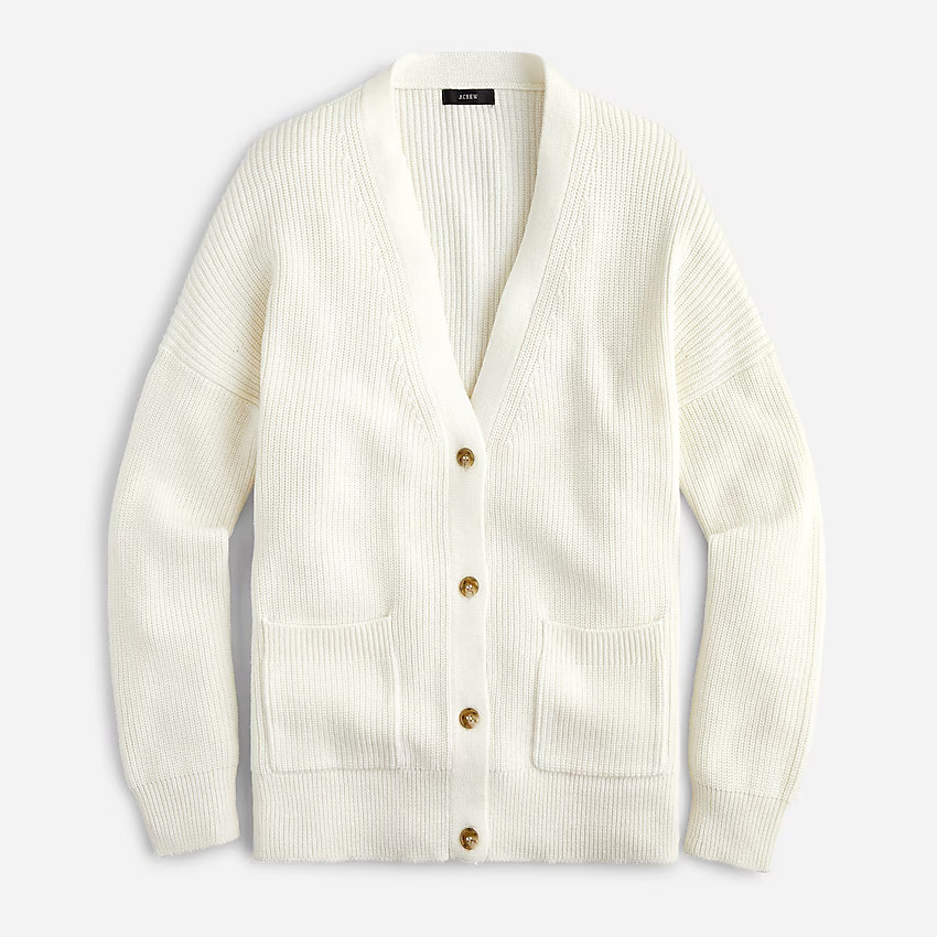 V-neck cotton-cashmere cardigan sweater | J. Crew US