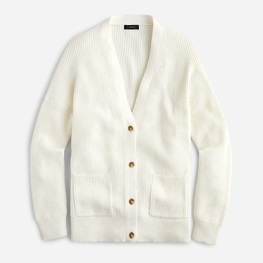 V-neck cotton-cashmere cardigan sweater | J.Crew US